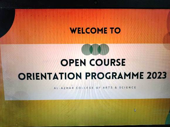 ORIENTATION PROGRAMME ON OPEN COURSES