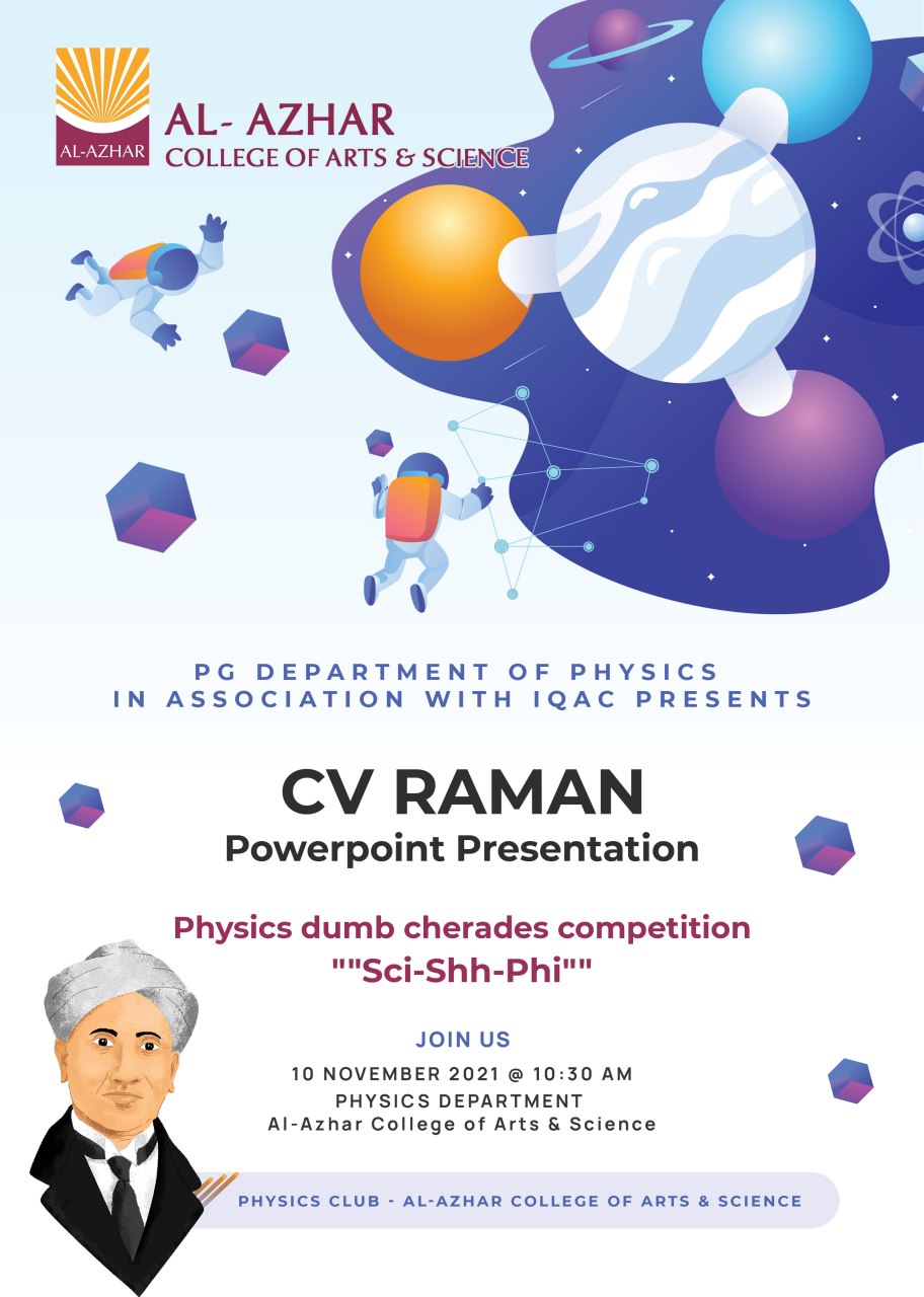 COMMEMORATION OF BIRTH DAY OF Dr.CV RAMAN