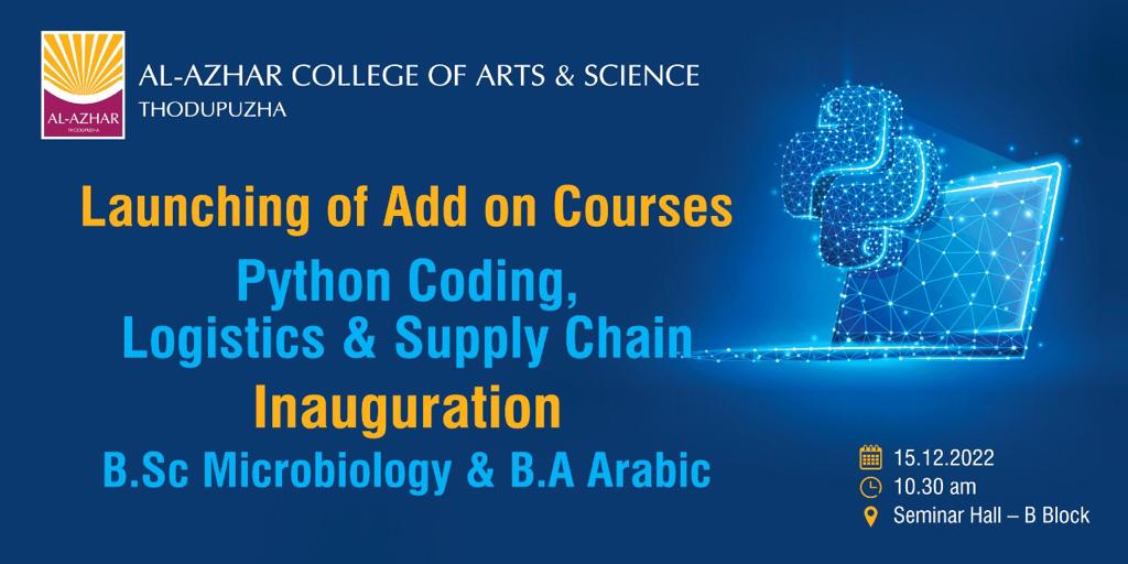 LAUNCHING OF ADD ON COURSES - INAUGURATION OF B.Sc MICROBIOLOGY & BA ARABIC PROGRAMMES