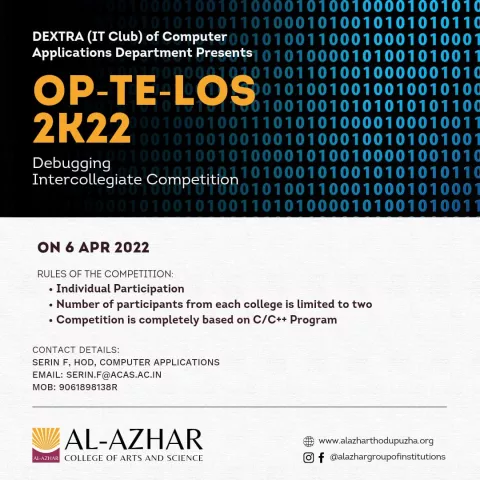 OP-TE-LOS 2K22 - CODING/DEBUGGING INTERCOLLEGIATE COMPETITION