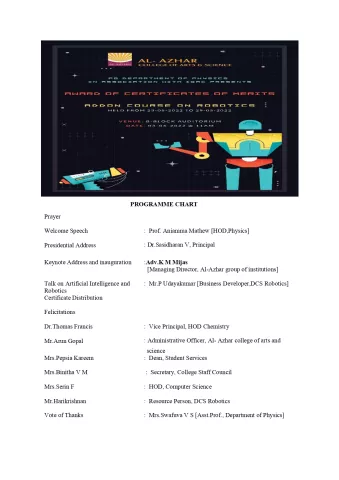 AWARD OF CERTIFICATES OF MERITS